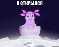 я открылся 