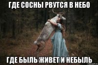 где сосны рвутся в небо где быль живет и небыль