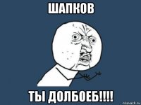 шапков ты долбоеб!!!!