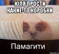 юля прости какие-то коробки 