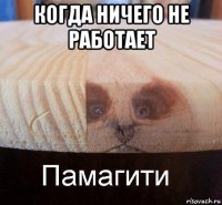 когда ничего не работает 