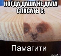 когда даша не дала списать c: 