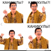 Каникулы? Каникулы?! КАНИКУЛЫ!