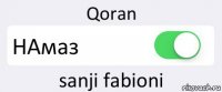 Qoran НАмаз sanji fabioni