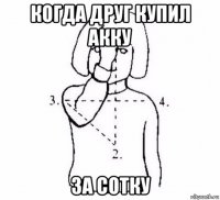 когда друг купил акку за сотку