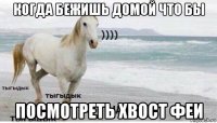 когда бежишь домой что бы посмотреть хвост феи