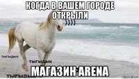 когда в вашем городе открыли магазин arena