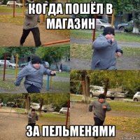 когда пошёл в магазин за пельменями