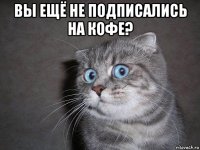 вы ещё не подписались на кофе? 