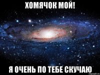 хомячок мой! я очень по тебе скучаю