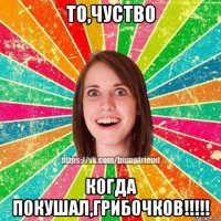 то,чуство когда покушал,грибочков!!!!!