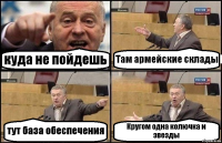 куда не пойдешь Там армейские склады тут база обеспечения Кругом одна колючка и звезды