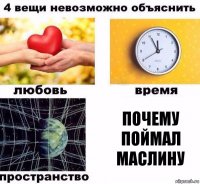 Почему поймал маслину