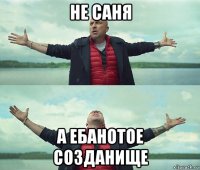 не саня а ебанотое созданище