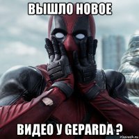 вышло новое видео у geparda ?