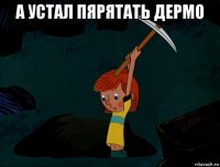 а устал пярятать дермо 