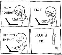 мам привет пап што это значит жопа тв