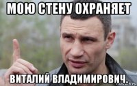 мою стену охраняет виталий владимирович.