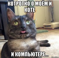 котротко о моём и коте и компьютере...