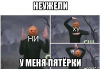 неужели у меня пятёрки