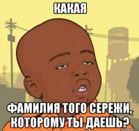 какая фамилия того сережи, которому ты даешь?