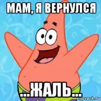 мам, я вернулся ...жаль...