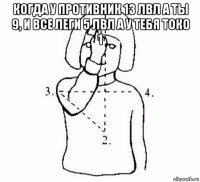 когда у противник 13 лвл а ты 9, и все леги 5 лвл а у тебя токо 1 