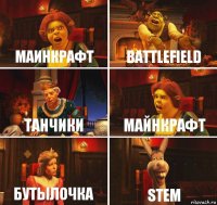 МАИНКРАФТ Battlefield Танчики Майнкрафт Бутылочка Stem