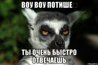 воу воу потише✋ ты очень быстро отвечаешь