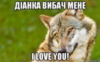 діанка вибач мене i love you!