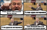 Вчера, значит, сам открываю Метак, смотрю У этих одна котировка У тех другая котировка "У вас большой пинг и не настроено системное время"