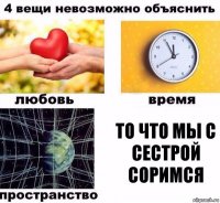 то что мы с сестрой соримся