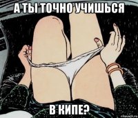 а ты точно учишься в кипе?