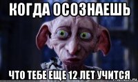 когда осознаешь что тебе еще 12 лет учится