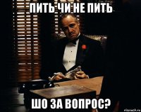 пить чи не пить шо за вопрос?