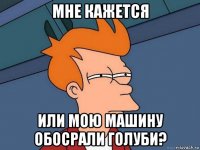 мне кажется или мою машину обосрали голуби?