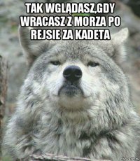 tak wglądasz,gdy wracasz z morza po rejsie za kadeta 