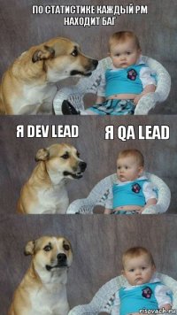 По статистике каждый PM находит баг Я DEV Lead Я QA Lead