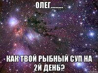 олег........ как твой рыбный суп на 2й день?