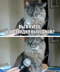 Вы в курсе,
что сегодня выходной? 