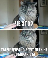 чё это? ты чё дурак? я тут петь не собираюсь!