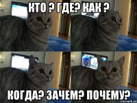 кто ? где? как ? когда? зачем? почему?