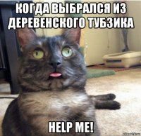 когда выбрался из деревенского тубзика help me!