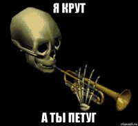 я крут а тьі петуг