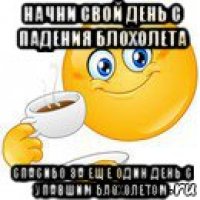 начни свой день с падения блохолета спасибо за еще один день с упавшим блохолетом