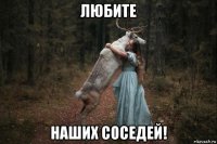 любите наших соседей!