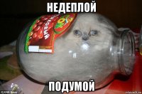 недеплой подумой