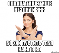 опаопа тише тише незли ти янк бо хуй пустить тебя на нг в кв