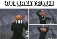 что я делаю сегодня 