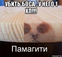 убить боса , у него 1 хп!!! 